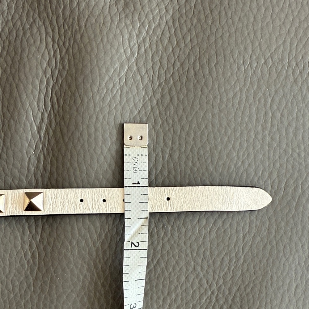 NIB VALENTINO Garavani Rockstud Leather Double wrap BRACELET w/gold Studs ITALY - Picture 8 of 14
